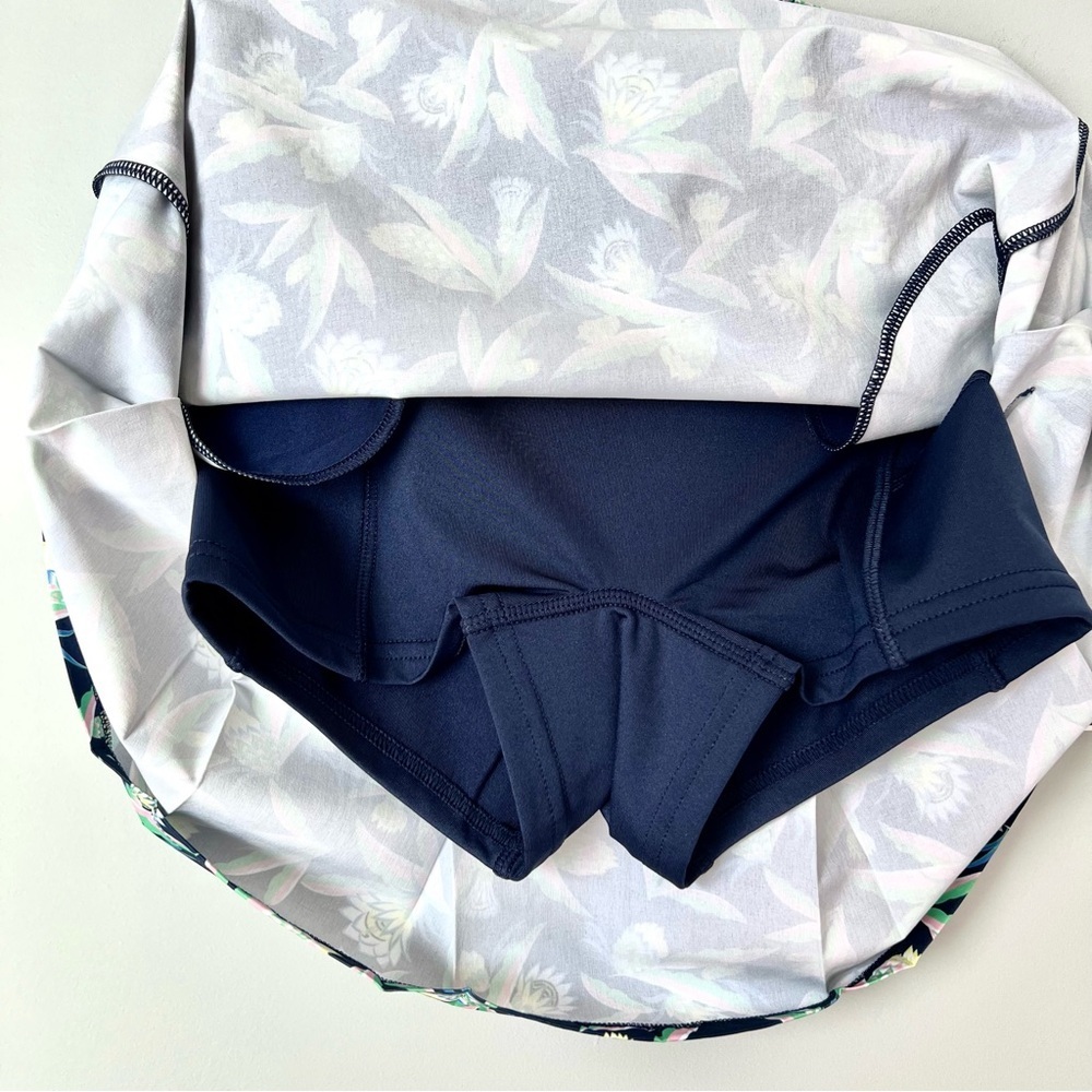 Girls RLX Ralph Lauren Floral Performance Golf/Tennis Skort | S (7) | Navy NWT - Picture 4 of 5